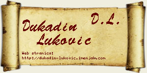 Dukadin Luković vizit kartica